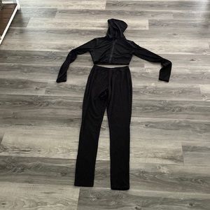 Crop jacket and legging set